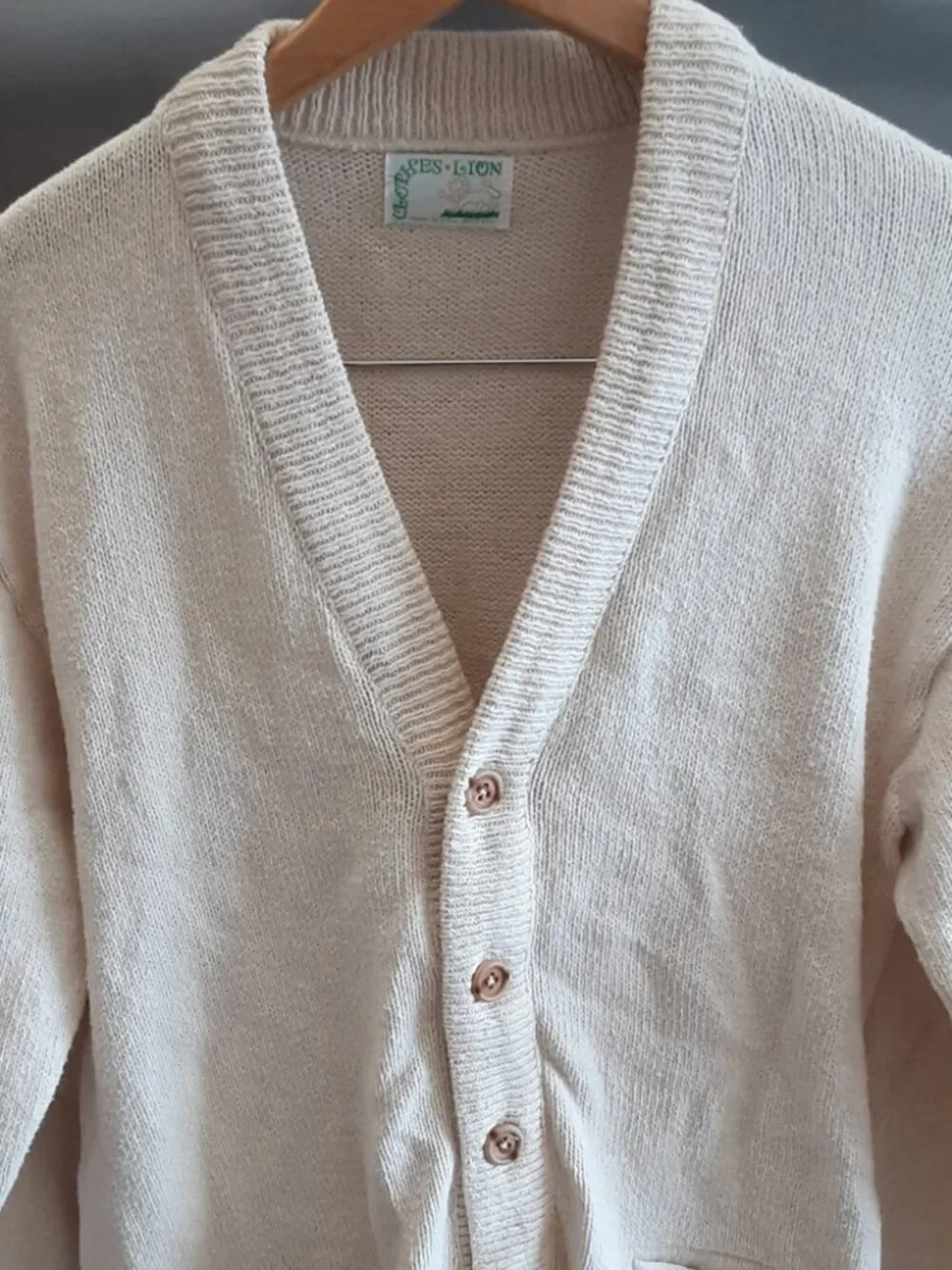 Clothes Lion Men's XL Soft Spun Cotton Sweater - V